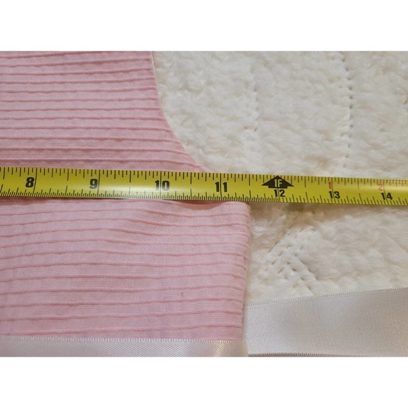 Chaps Girls Pink Easter Dress Sz 6 Ribbon Belt Pleated - Picture 8 of 8